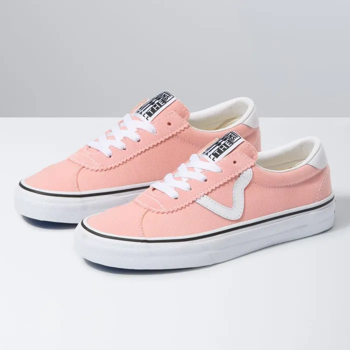 Classics Shoes Women Vans DenimSport Pinktrue White