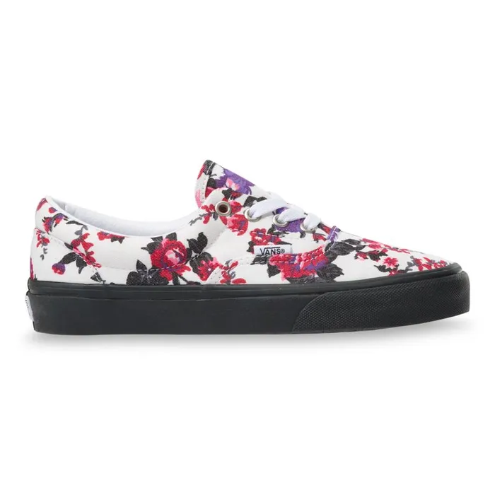 Classics Shoes Women Vans Florals Era Whiteblack Classics Shoes Women Vans Florals Era Whiteblack
