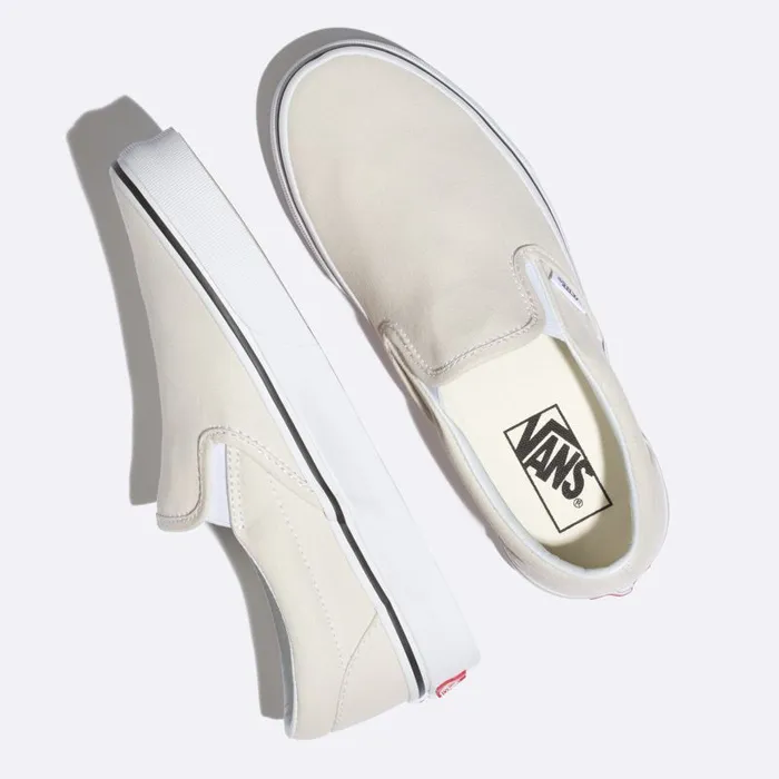 Classics Shoes Women Vans SlipOn Birchtrue White Classics Shoes Women Vans SlipOn Birchtrue White