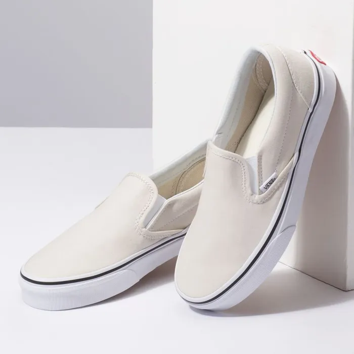 Classics Shoes Women Vans SlipOn Birchtrue White Classics Shoes Women Vans SlipOn Birchtrue White