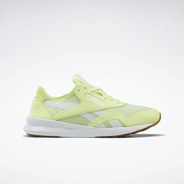 Classics Shoes Womens Reebok Classic Nylon SP Energy Glow Yellow Flare Ftwr White