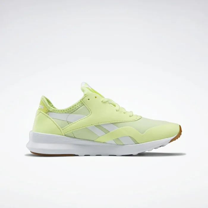 Classics Shoes Womens Reebok Classic Nylon SP Energy Glow Yellow Flare Ftwr White