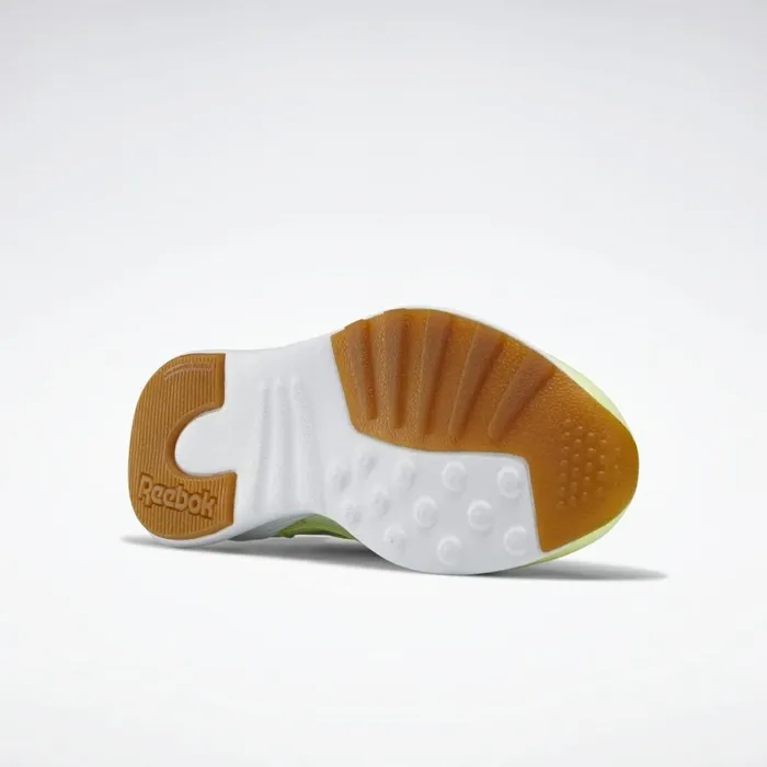 Classics Shoes Womens Reebok Classic Nylon SP Energy Glow Yellow Flare Ftwr White