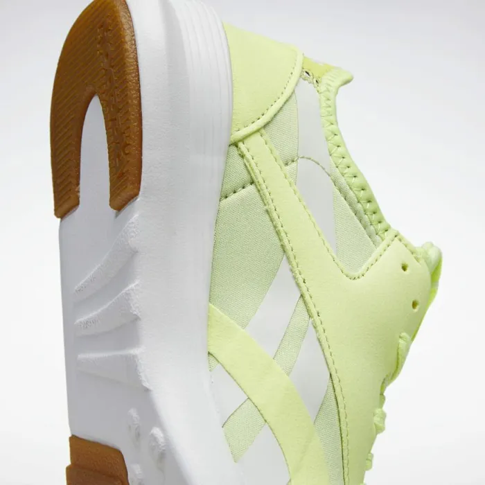 Classics Shoes Womens Reebok Classic Nylon SP Energy Glow Yellow Flare Ftwr White