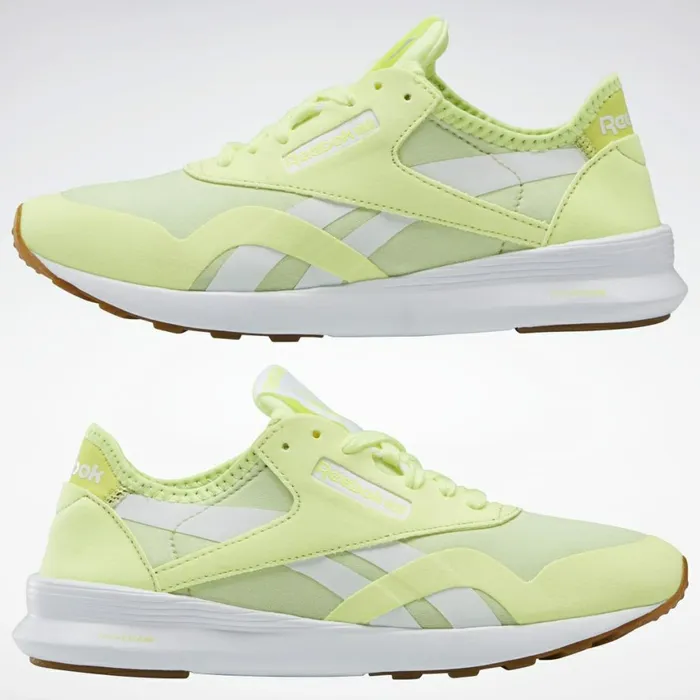 Classics Shoes Womens Reebok Classic Nylon SP Energy Glow Yellow Flare Ftwr White