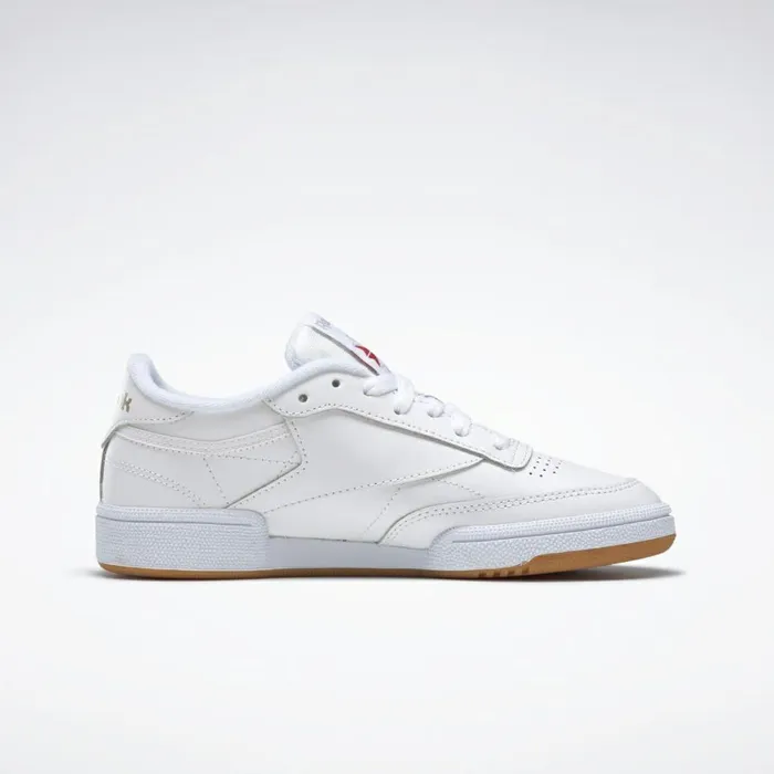 Classics Shoes Womens Reebok Club C 85 Shoes White Light Grey Gum