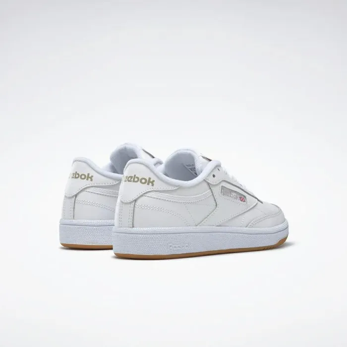 Classics Shoes Womens Reebok Club C 85 Shoes White Light Grey Gum