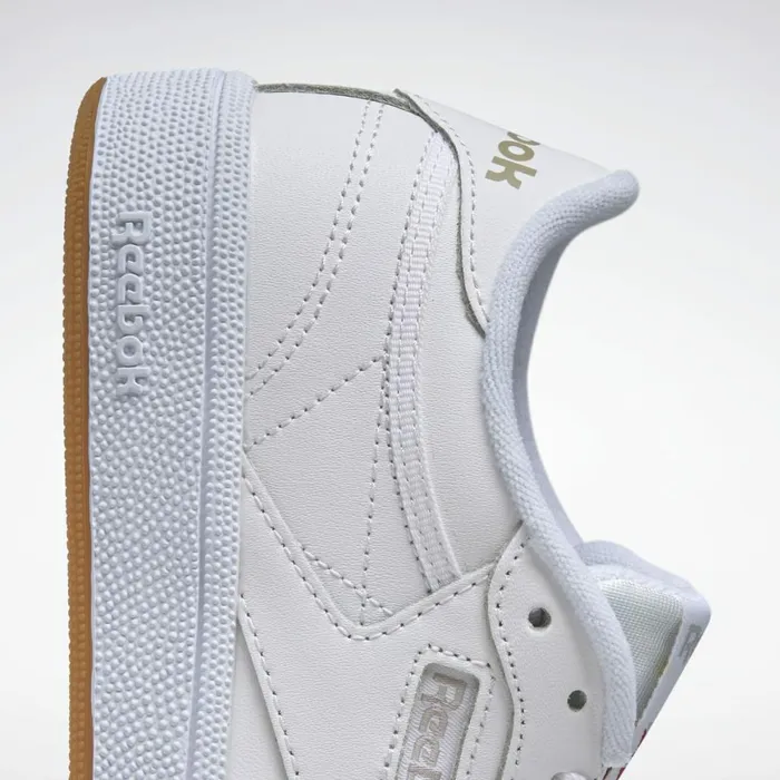 Classics Shoes Womens Reebok Club C 85 Shoes White Light Grey Gum