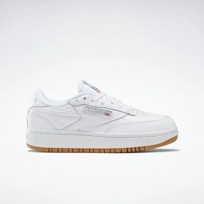 Classics Shoes Womens Reebok Club C Double Shoes White Reebok Rubber Gum07 White Classics Shoes Womens Reebok Club C Double Shoes White Reebok Rubber Gum07 White