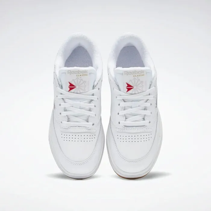 Classics Shoes Womens Reebok Club C Double Shoes White Reebok Rubber Gum07 White