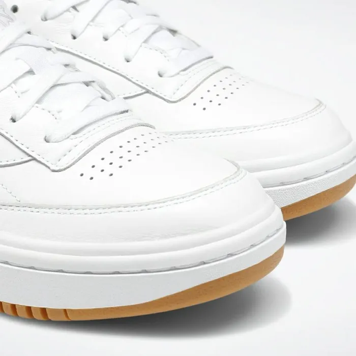 Classics Shoes Womens Reebok Club C Double Shoes White Reebok Rubber Gum07 White