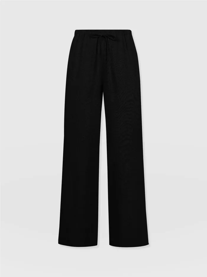 Corinne Linen Pant 8211 Black Black Women Saint And Sofia Pants