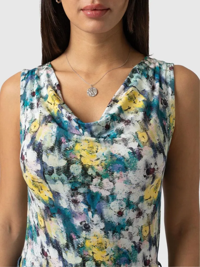 Cowl Neck Cami 8211 Misty Floral Misty Floral Women Saint And Sofia TShirts and Tanks