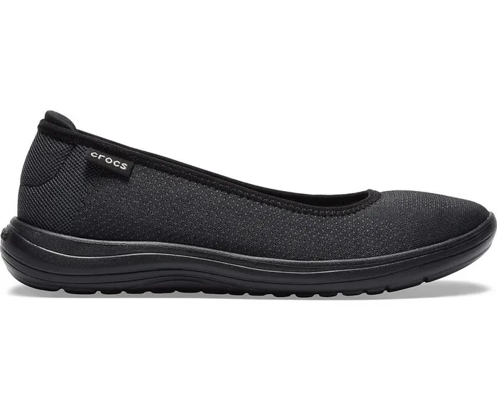 Crocs Flats Crocs Reviva Flat Black Black 8211 Women