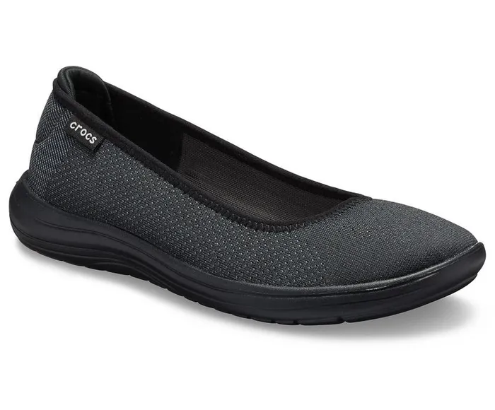 Crocs Flats Crocs Reviva Flat Black Black 8211 Women