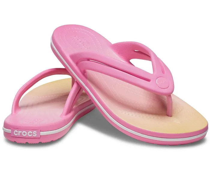 Crocs FlipFlops Crocband Ombre Flip Pink Lemonade Multi 8211 Women