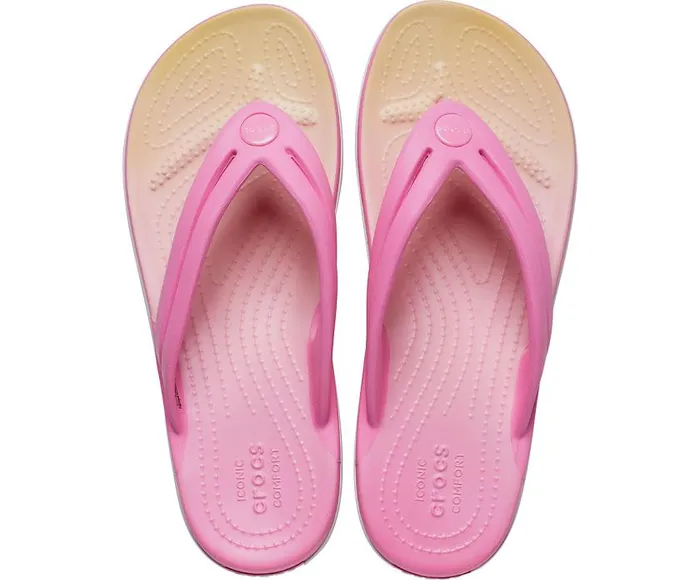 Crocs FlipFlops Crocband Ombre Flip Pink Lemonade Multi 8211 Women