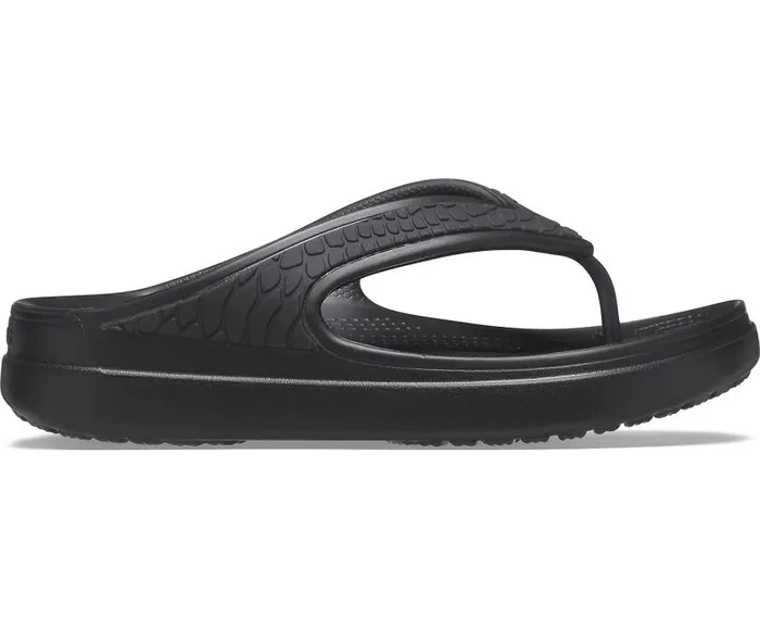 Crocs FlipFlops Crocs Sloane Snake Wedge Flip Black 8211 Women