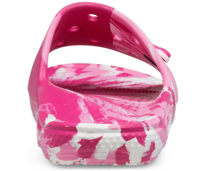 Crocs Sandals Classic Crocs Marbled Slide Candy Pink Pink Lemonade 8211 WomenMen