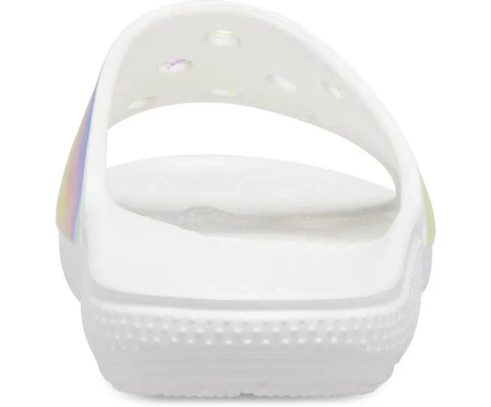 Crocs Sandals Classic Crocs TieDye Graphic Slide White Multi 8211 WomenMen