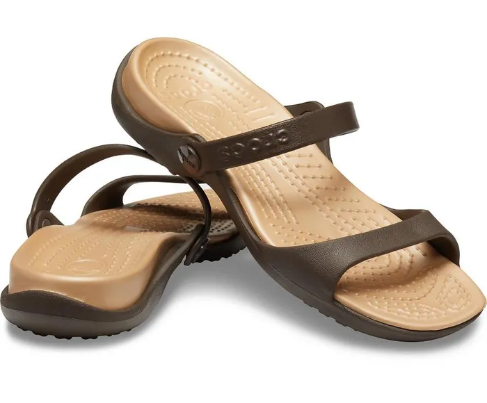 Crocs Sandals Cleo Sandal Espresso Gold 8211 Women