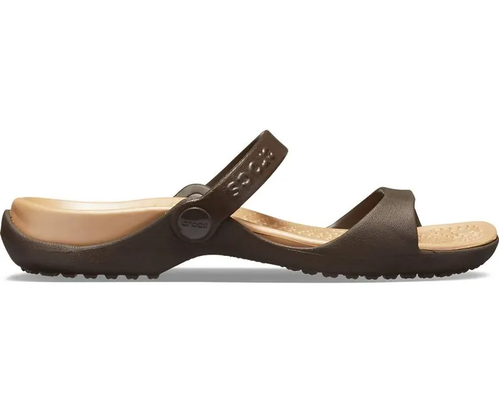 Crocs Sandals Cleo Sandal Espresso Gold 8211 Women