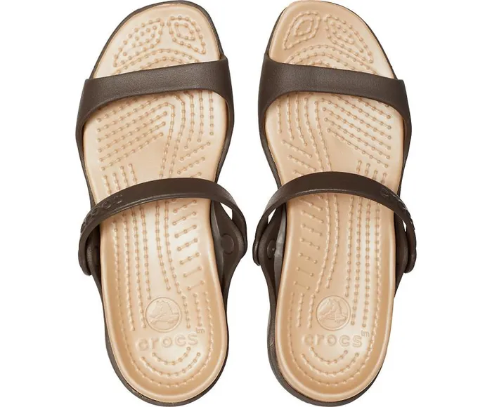 Crocs Sandals Cleo Sandal Espresso Gold 8211 Women