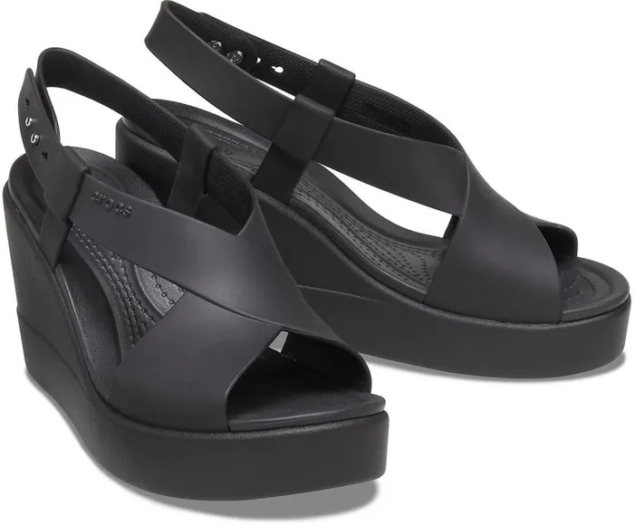 Crocs Sandals Crocs Brooklyn High Wedge Black Black 8211 Women