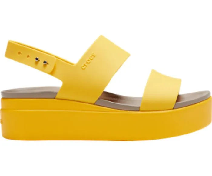 Crocs Sandals Crocs Brooklyn Low Wedge Canary Canary 8211 Women