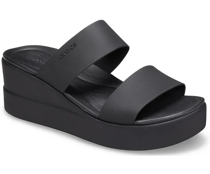 Crocs Sandals Crocs Brooklyn Mid Wedge Black Black 8211 Women