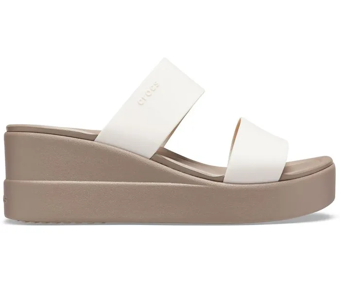 Crocs Sandals Crocs Brooklyn Mid Wedge Stucco Mushroom 8211 Women