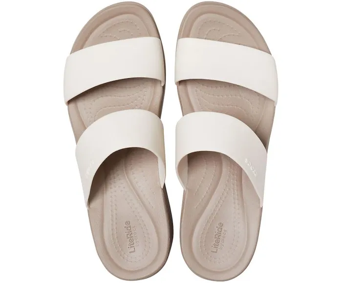 Crocs Sandals Crocs Brooklyn Mid Wedge Stucco Mushroom 8211 Women