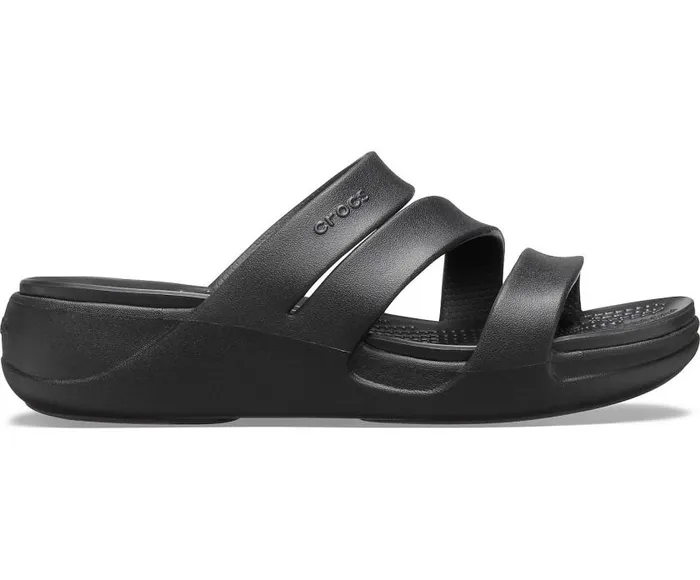 Crocs Sandals Crocs Monterey Strappy Wedge Black 8211 Women