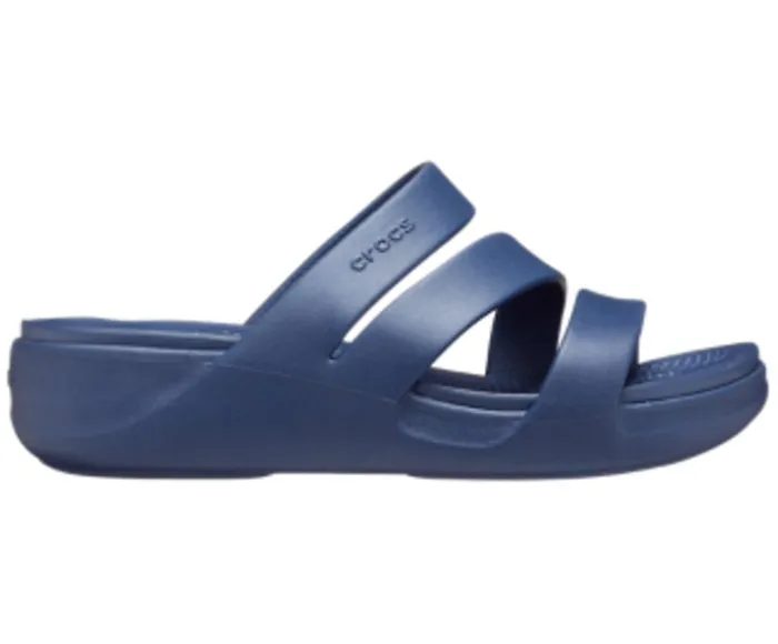 Crocs Sandals Crocs Monterey Strappy Wedge Navy 8211 Women