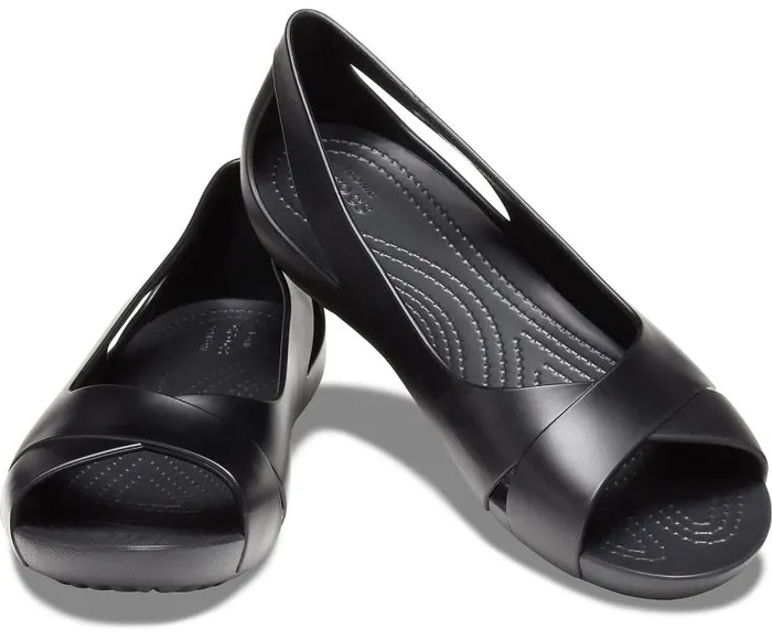 Crocs Sandals Crocs Serena Flat Black 8211 Women