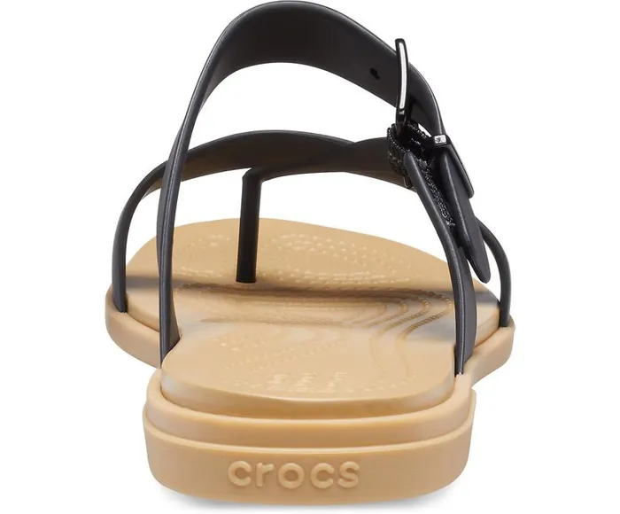 Crocs Sandals Crocs Tulum Toe Post Sandal Black Tan 8211 Women