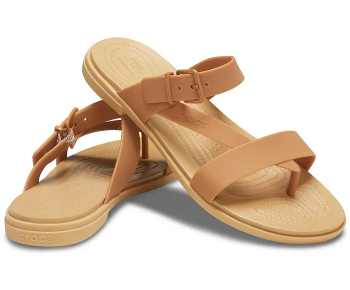 Crocs Sandals Crocs Tulum Toe Post Sandal Dark Gold 8211 Women