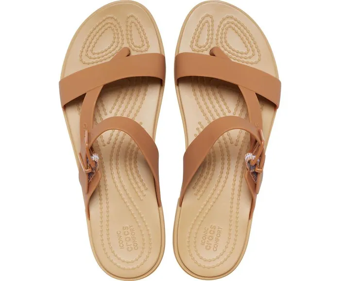 Crocs Sandals Crocs Tulum Toe Post Sandal Dark Gold 8211 Women