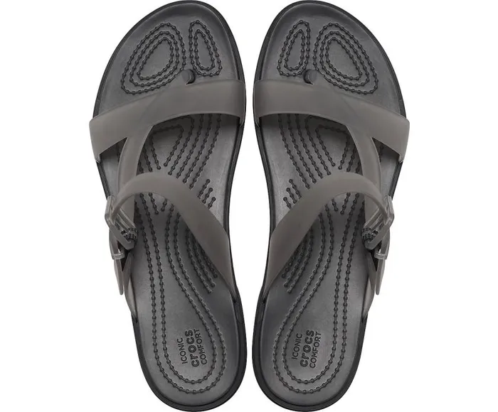 Crocs Sandals Crocs Tulum Translucent Toe Post Black 8211 Women