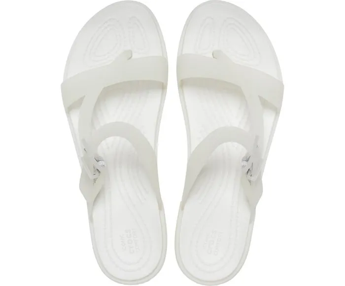 Crocs Sandals Crocs Tulum Translucent Toe Post Oyster 8211 Women