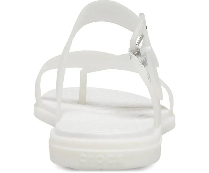 Crocs Sandals Crocs Tulum Translucent Toe Post Oyster 8211 Women