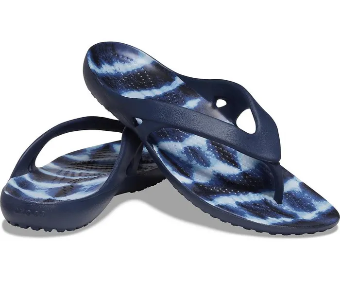Crocs Sandals Kadee II Printed Flip Navy 8211 Women