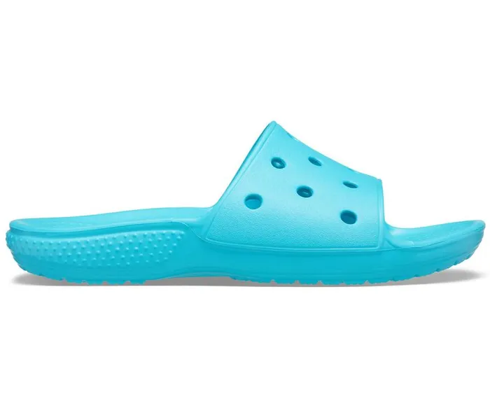 Crocs Sandals Kids039 Classic Crocs Slide Digital Aqua 8211 GirlsBoys