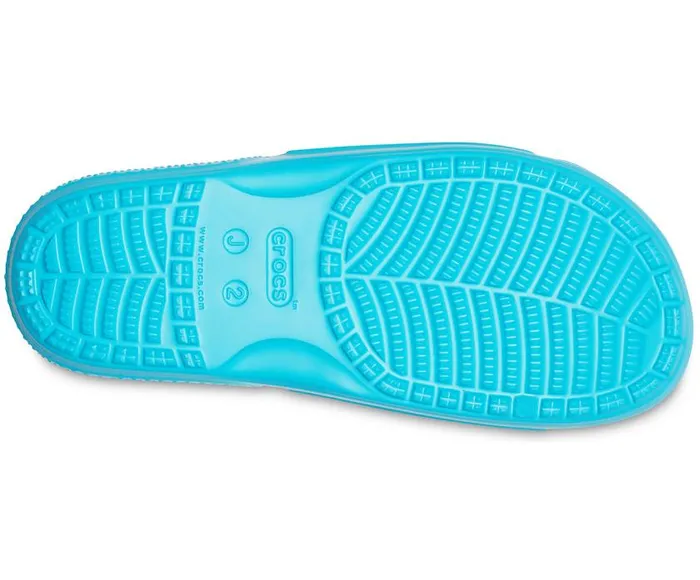 Crocs Sandals Kids039 Classic Crocs Slide Digital Aqua 8211 GirlsBoys
