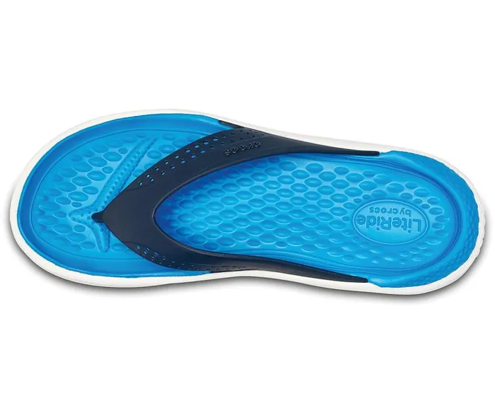 Crocs Sandals LiteRide Flip Navy White 8211 WomenMen