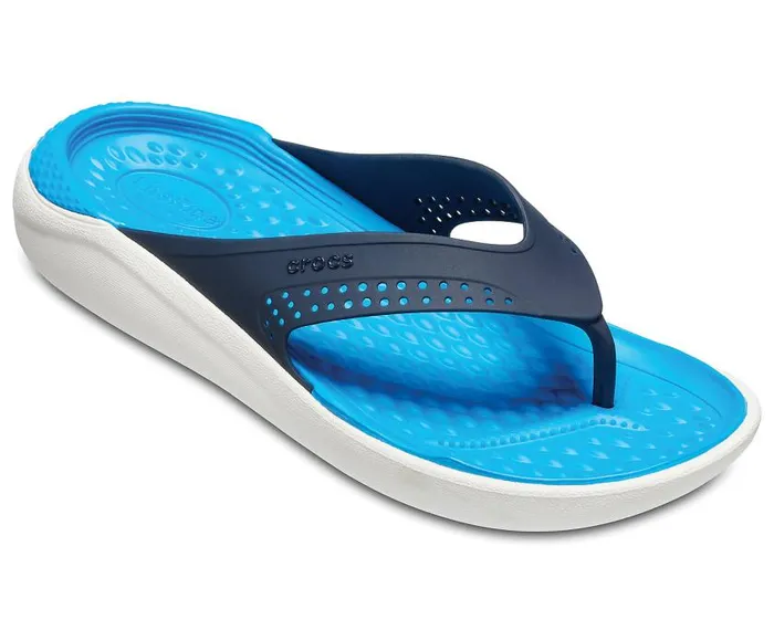 Crocs Sandals LiteRide Flip Navy White 8211 WomenMen