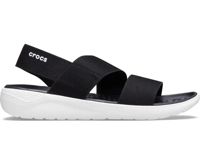 Crocs Sandals LiteRide Stretch Sandal Black White 8211 Women