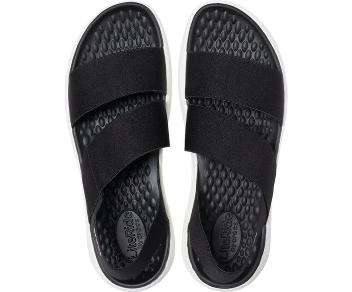 Crocs Sandals LiteRide Stretch Sandal Black White 8211 Women