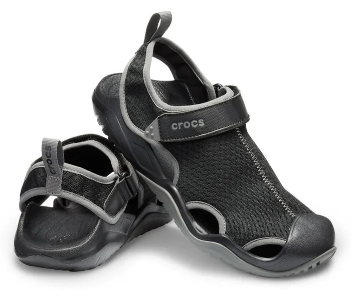 Crocs Sandals Swiftwater Mesh Deck Sandal Black 8211 Men