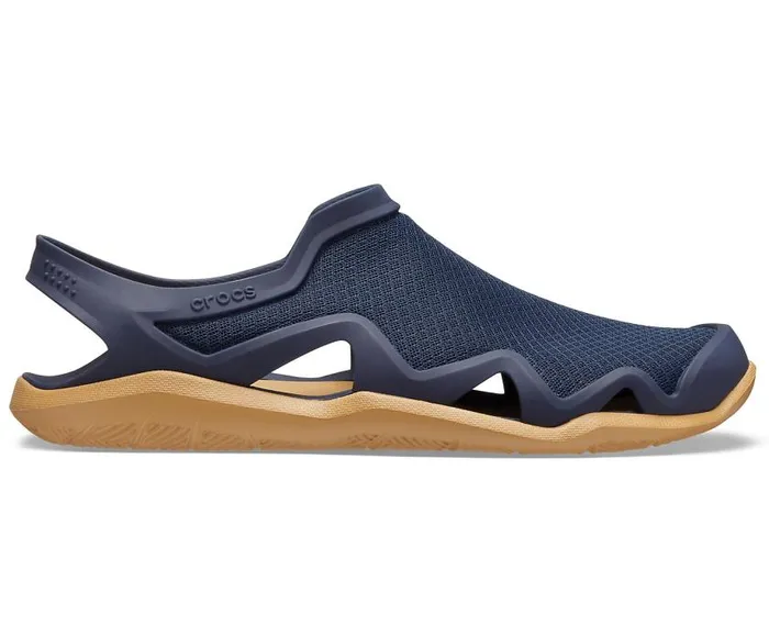 Crocs Sandals Swiftwater Mesh Wave Navy Tan 8211 Men